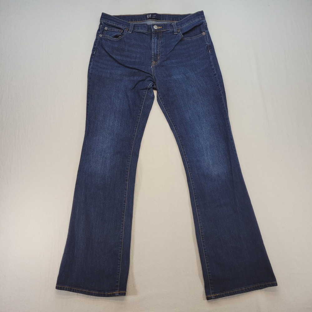 Gap Bootcut Jeans Womens 10/30 R Dark Wash Denim Mid Rise Stretch Boot